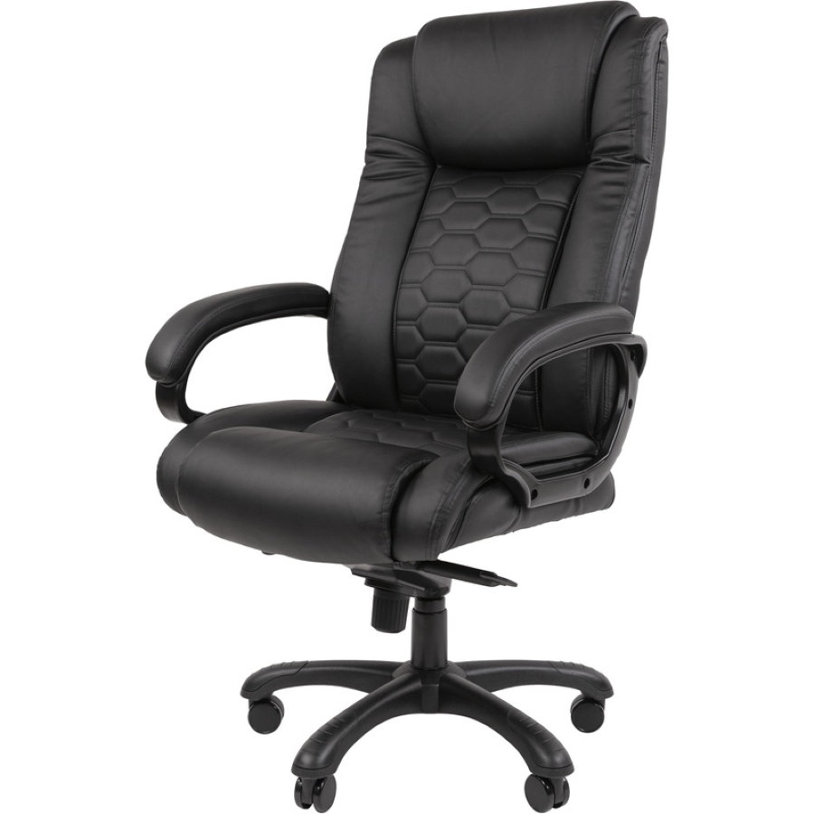 Кресло для руководителя Easy Chair 641 черное (искусственная кожа, пластик) 