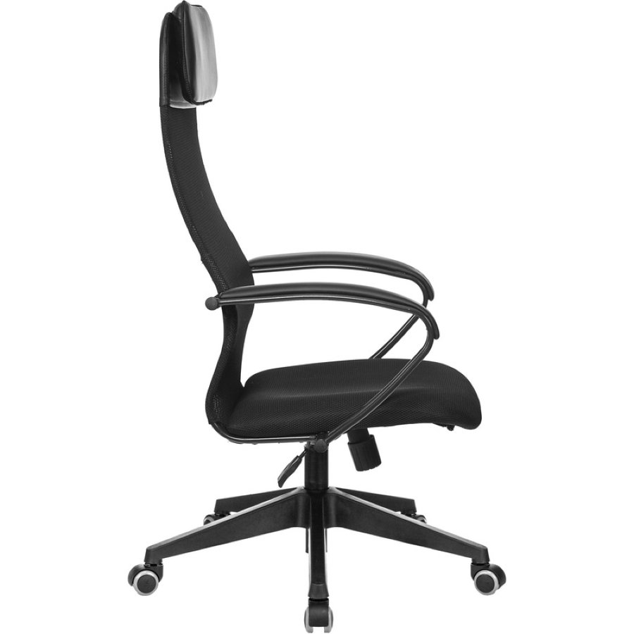 Кресло для руководителя Easy Chair 655 TTW черное (искусственная кожа/сетка/ткань, пластик) 