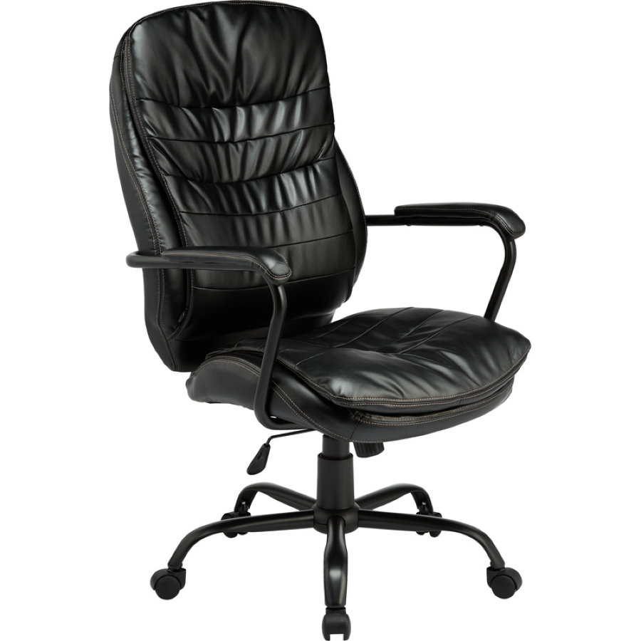 Кресло для руководителя EChair 559 TPU черное (искусственная кожа/металл) 