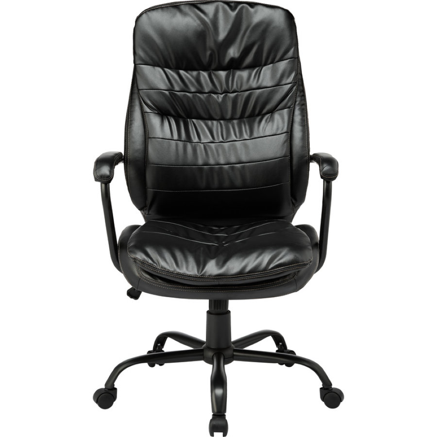 Кресло для руководителя EChair 559 TPU черное (искусственная кожа/металл) 
