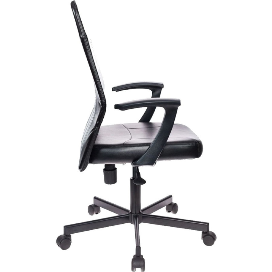 Кресло VB_EChair-224 PPU к/з черный, металл 