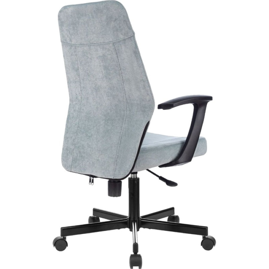 Кресло офисное Easy Chair 224 PPU серо-голубое (ткань, металл) 