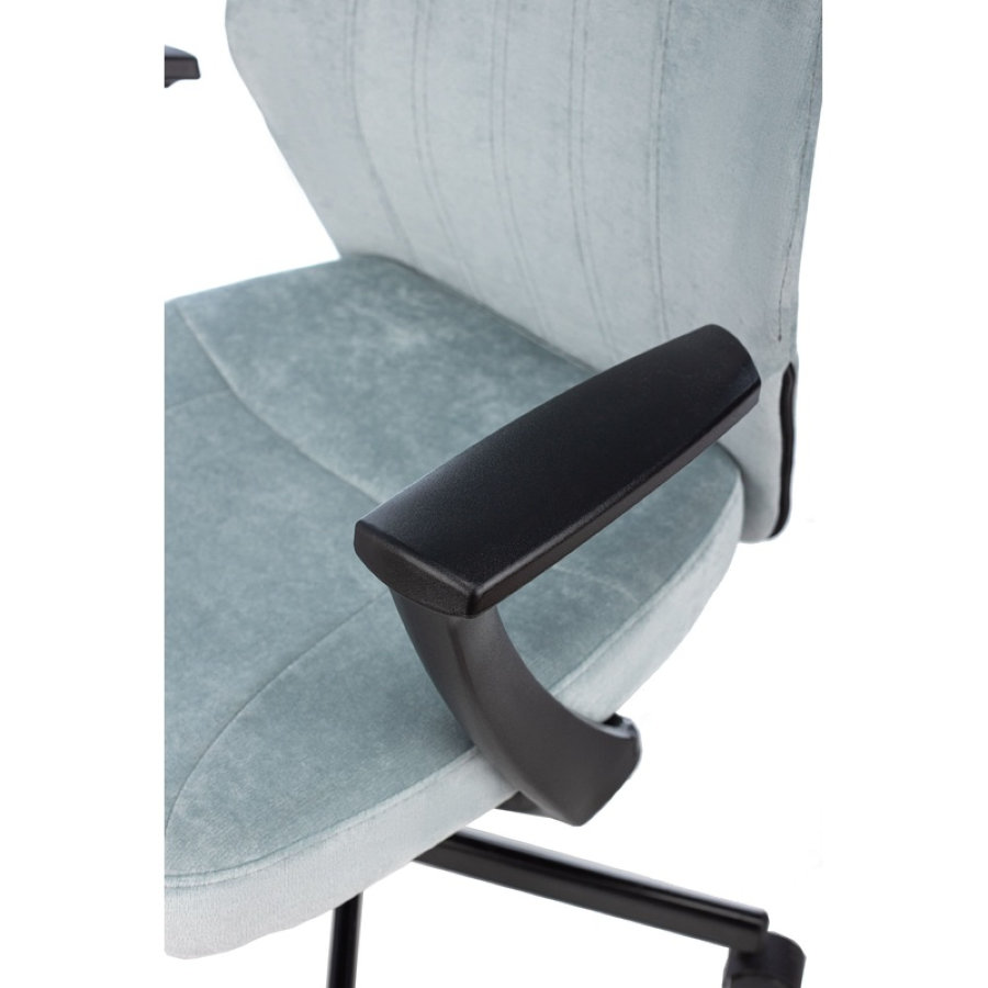 Кресло офисное Easy Chair 224 PPU серо-голубое (ткань, металл) 