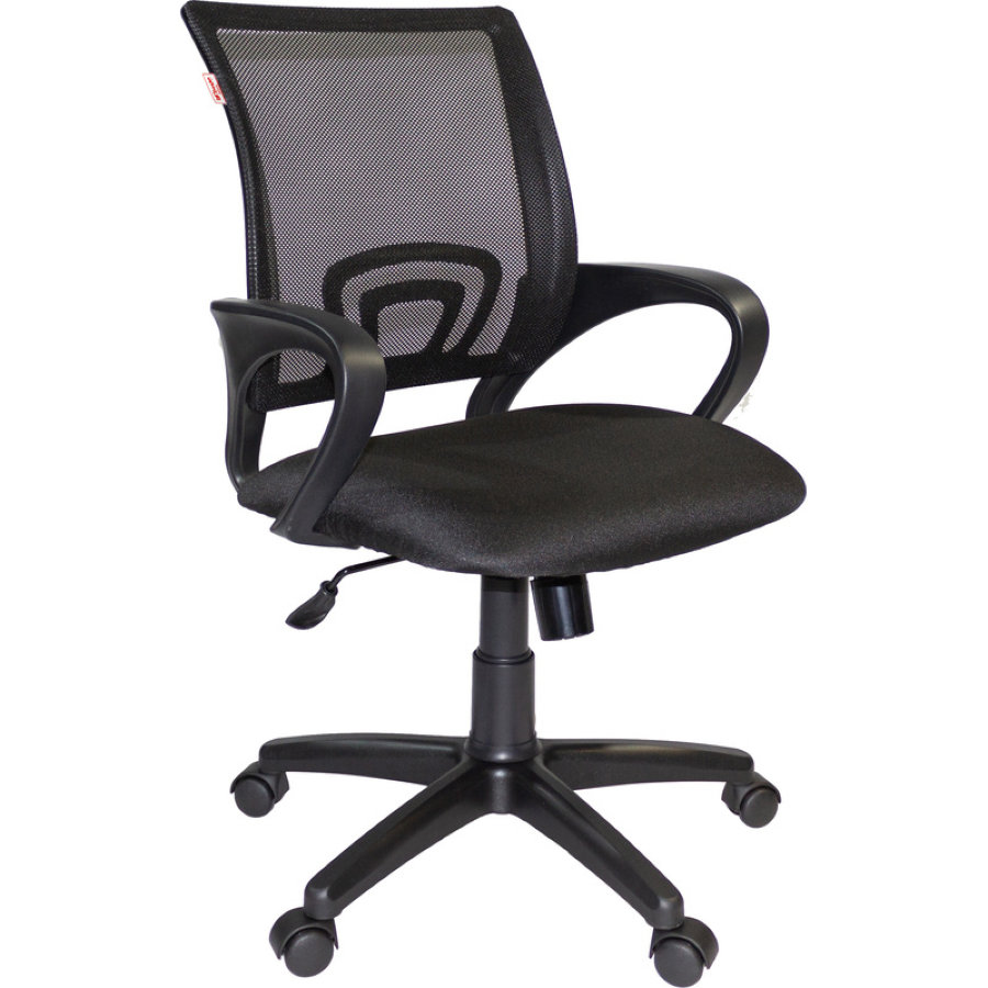 Кресло офисное Easy Chair 304 черное (ткань/сетка/пластик) 