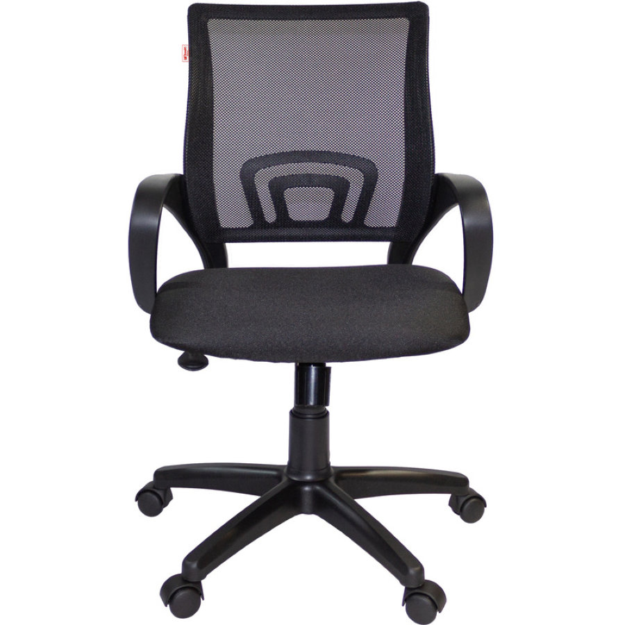 Кресло офисное Easy Chair 304 черное (ткань/сетка/пластик) 