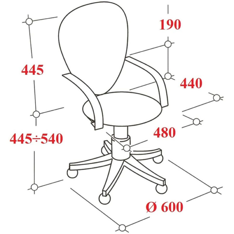 Кресло офисное Easy Chair 396 LT серое/черное (сетка/ткань, пластик) 