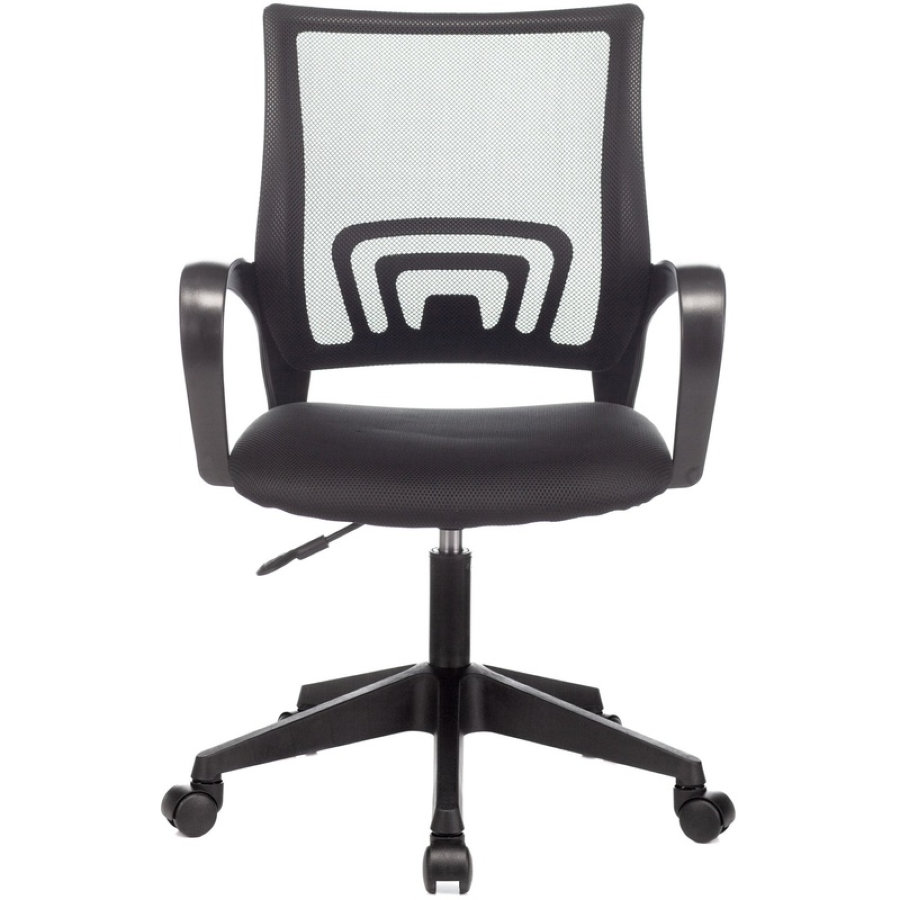 Кресло офисное Easy Chair 396 LT черное (сетка/ткань, пластик) 