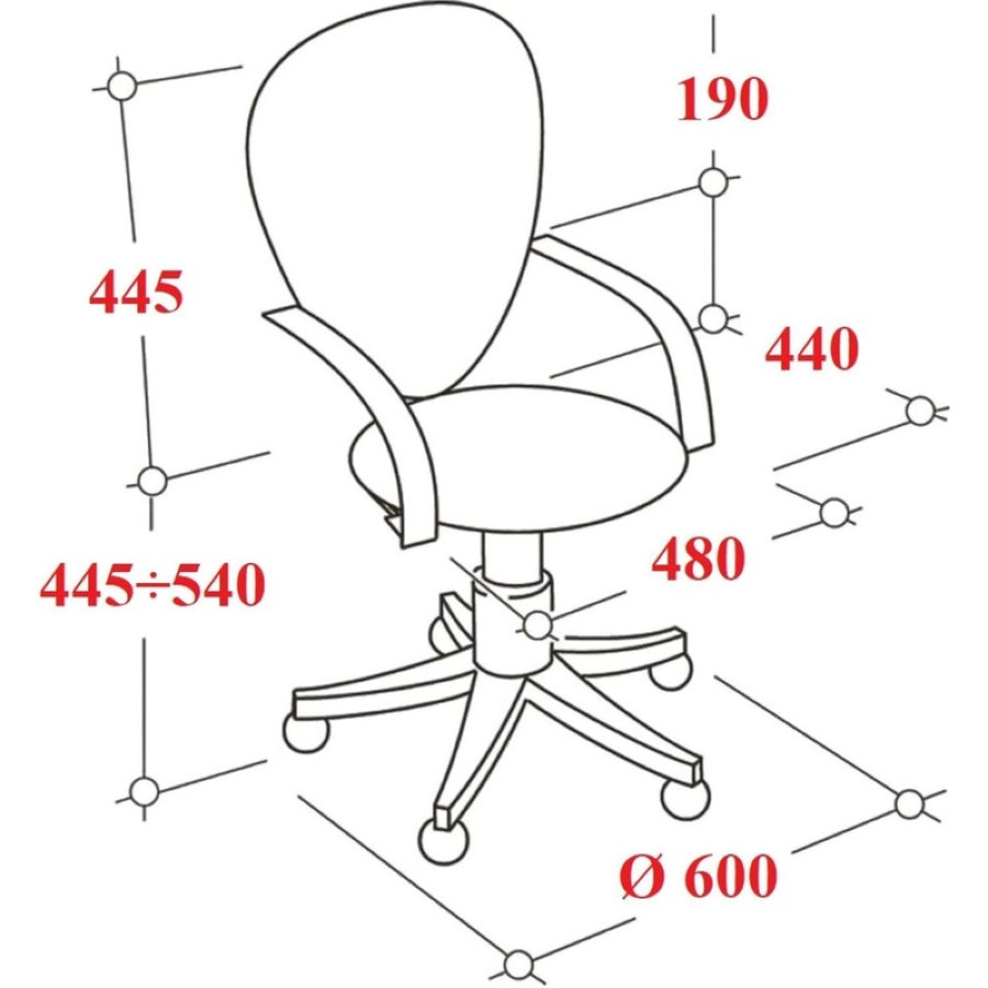 Кресло офисное Easy Chair 396 LT черное (сетка/ткань, пластик) 