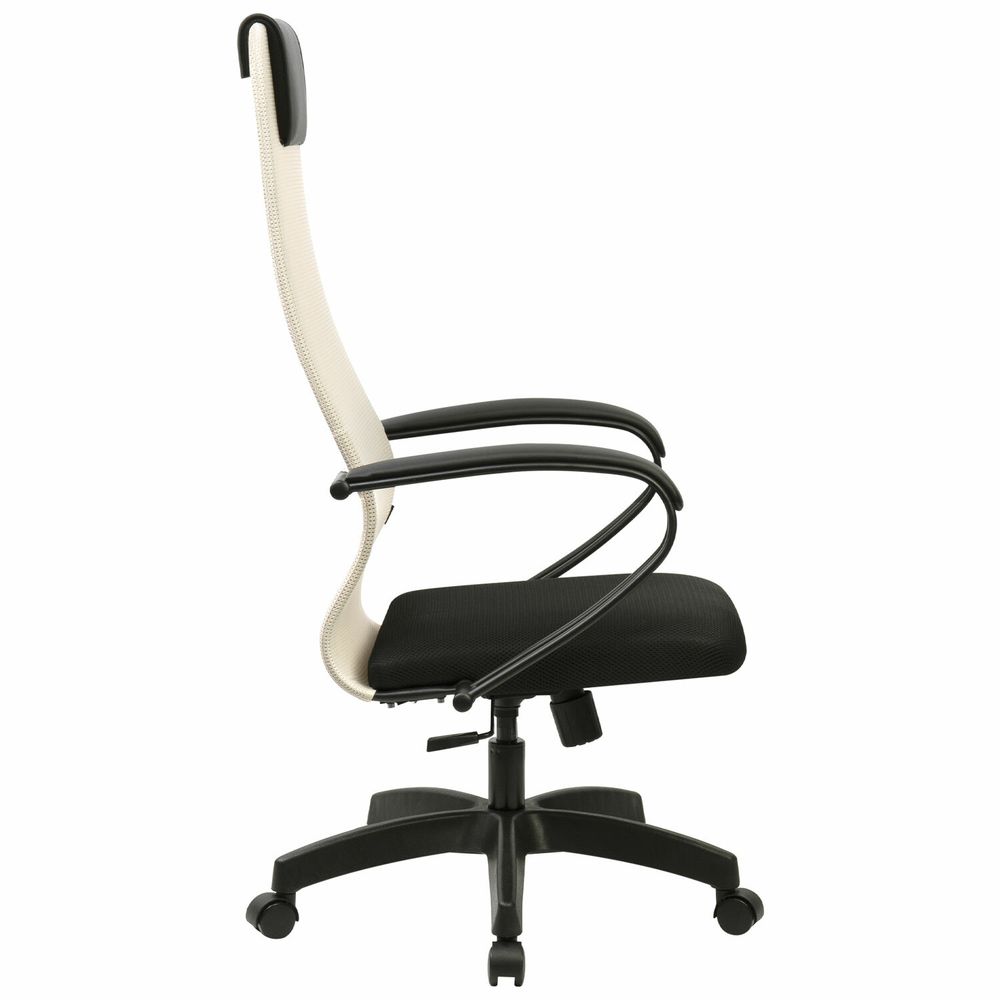 Кресло BRABIX PREMIUM "Ultimate EX-800" пластик, плотная двойная сетка Х2, черное/бежевое
