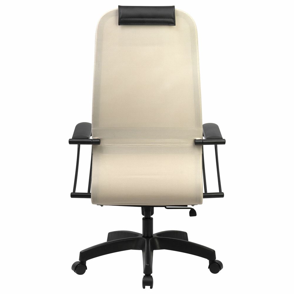Кресло BRABIX PREMIUM "Ultimate EX-800" пластик, плотная двойная сетка Х2, черное/бежевое