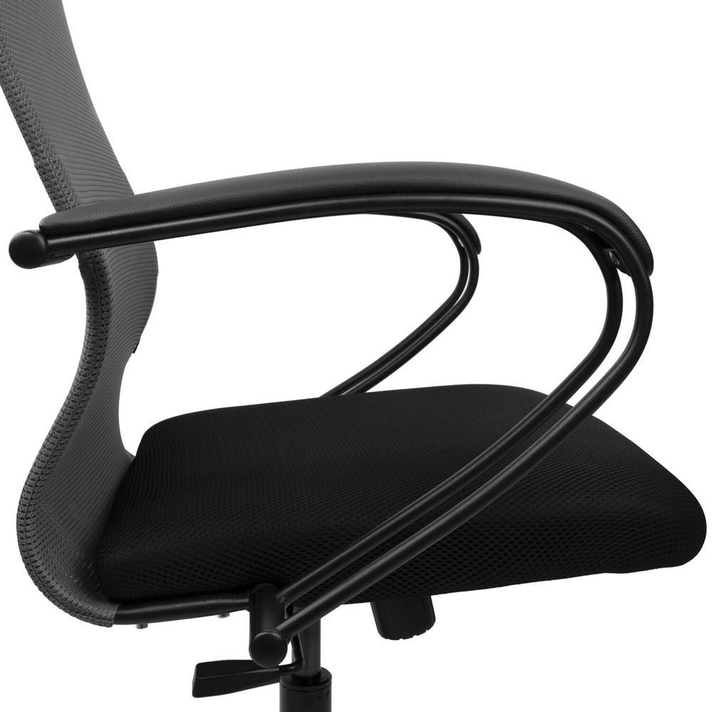 Кресло BRABIX PREMIUM "Ultimate EX-800" пластик, плотная двойная сетка Х2, черное/серое