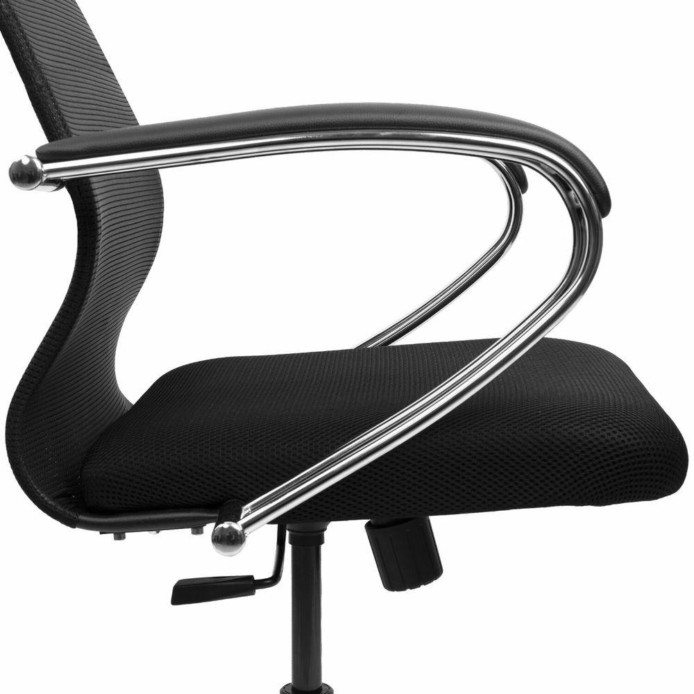 Кресло BRABIX PREMIUM "Ultimate EX-800" хром, плотная двойная сетка Х2, черное