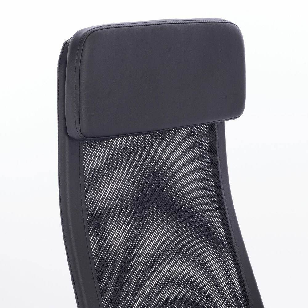 Кресло офисное BRABIX "Flight R EX-541", хром, экокожа, сетка, черное