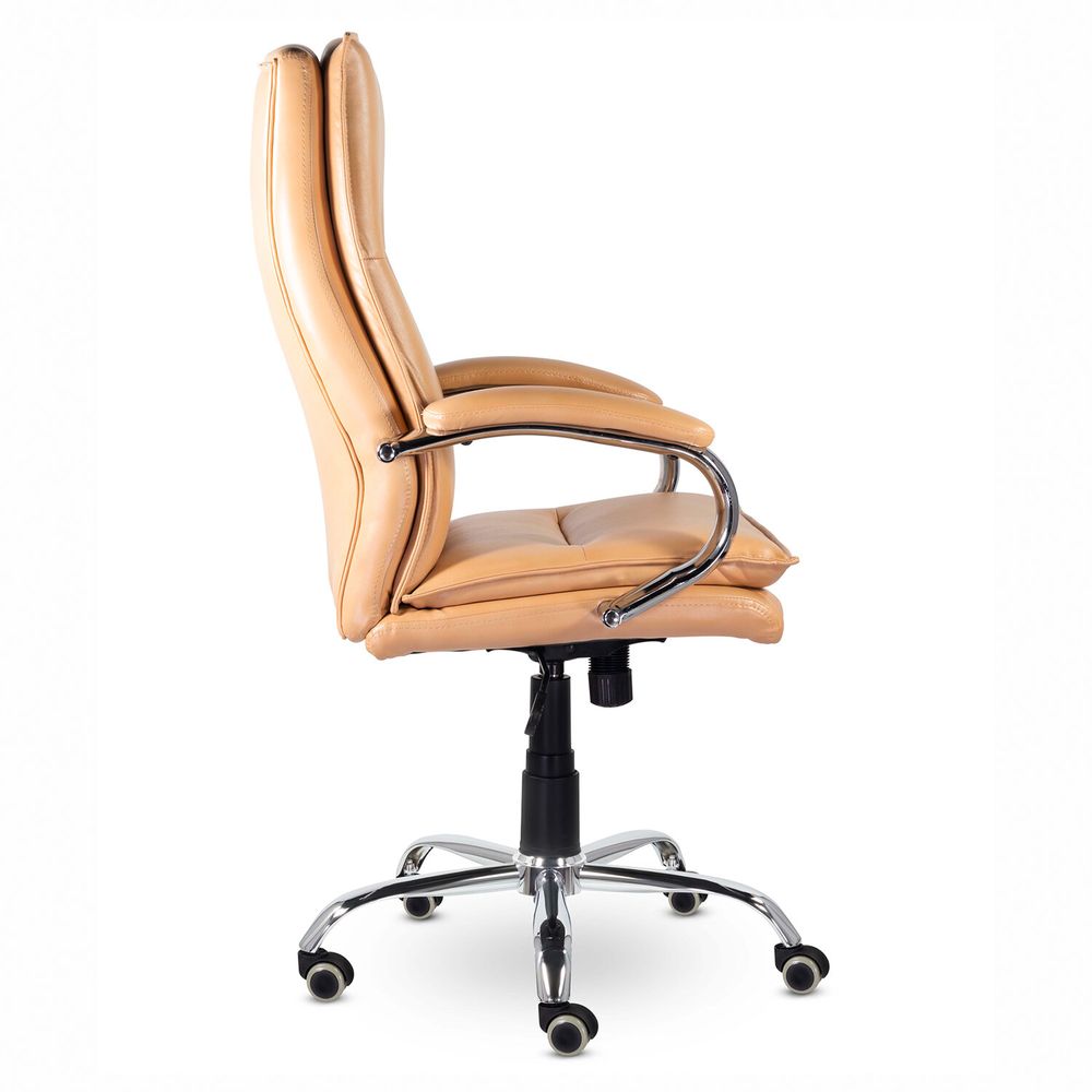 Кресло офисное BRABIX PREMIUM "Cuba EX-542", экокожа, бежевое