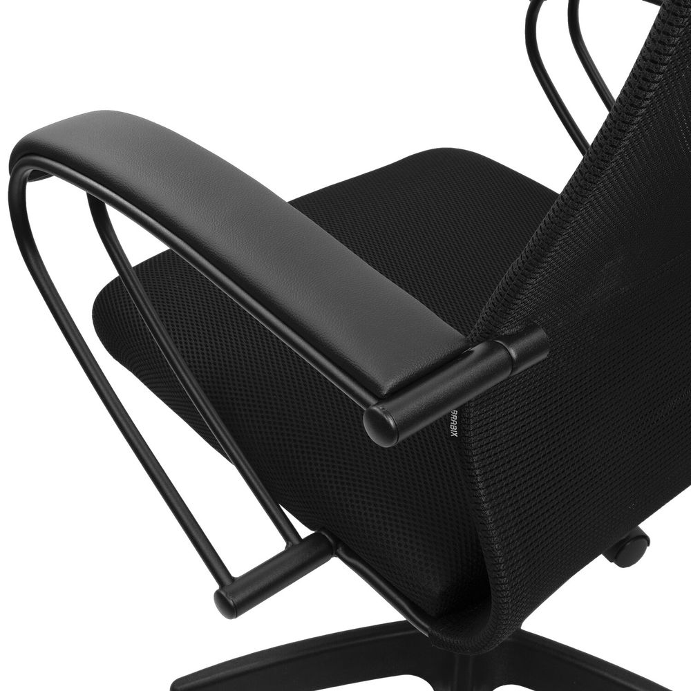 Кресло офисное BRABIX PREMIUM "Ultimate EX-800" пластик, плотная двойная сетка Х2, черное