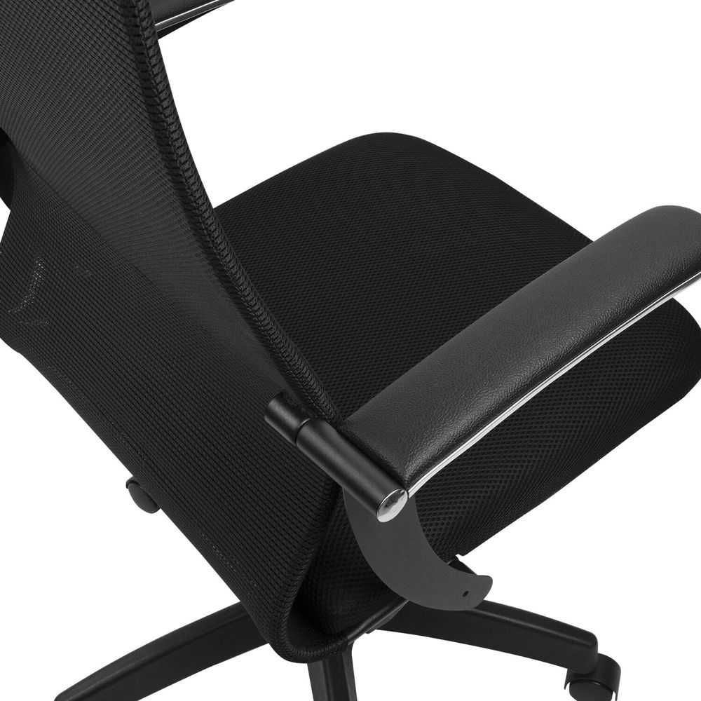 Кресло офисное BRABIX PREMIUM "Ultimate EX-801" пластик, плотная двойная сетка Х2, черное