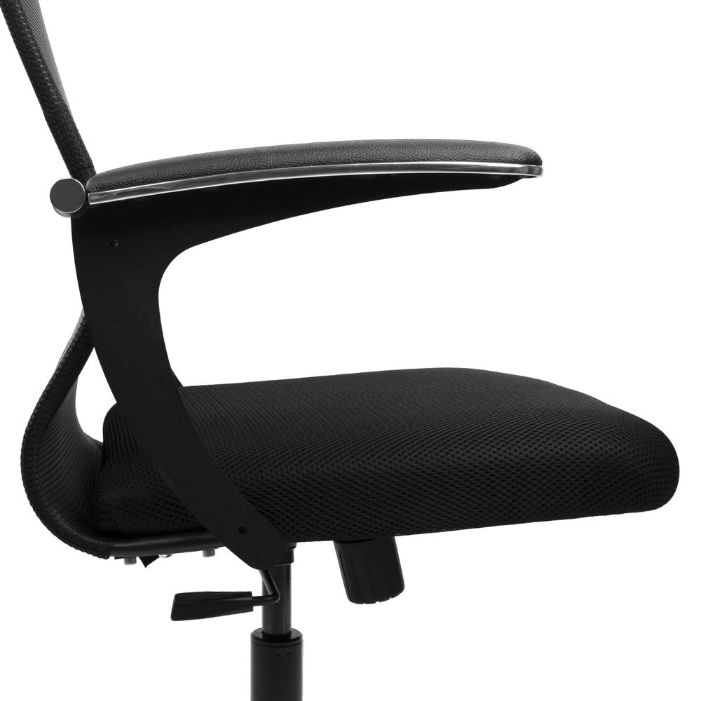 Кресло офисное BRABIX PREMIUM "Ultimate EX-801" пластик, плотная двойная сетка Х2, черное