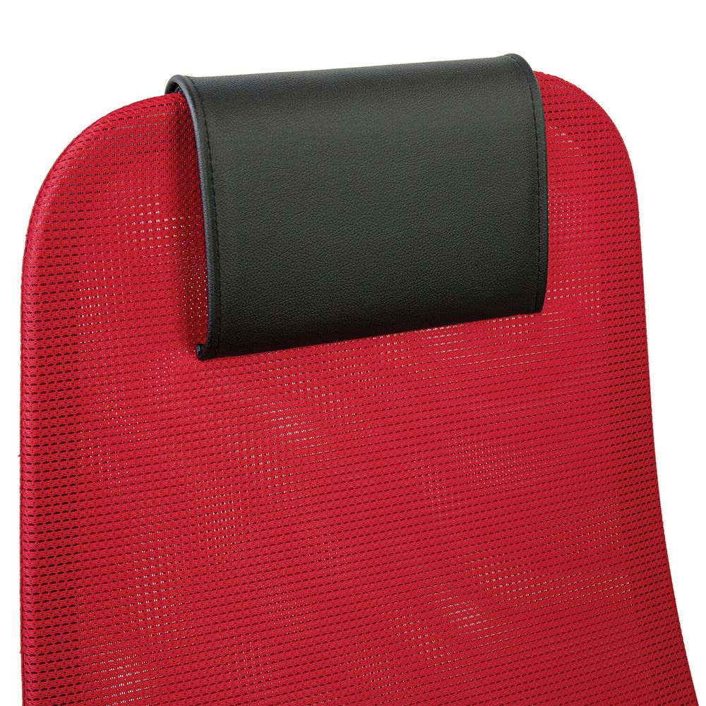 Кресло офисное BRABIX PREMIUM "Ultimate EX-801" хром, плотная двойная сетка Х2, черное/красное