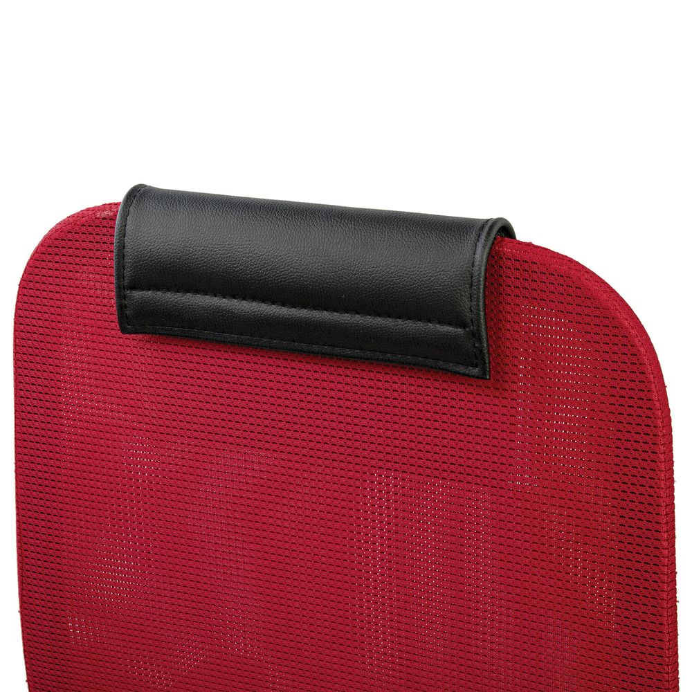 Кресло офисное BRABIX PREMIUM "Ultimate EX-801" хром, плотная двойная сетка Х2, черное/красное