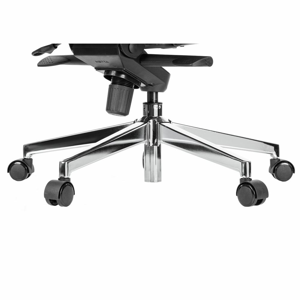 Кресло офисное МЕТТА "SAMURAI" Comfort S, хром, сиденье мягкое, ткань-сетка/экокожа