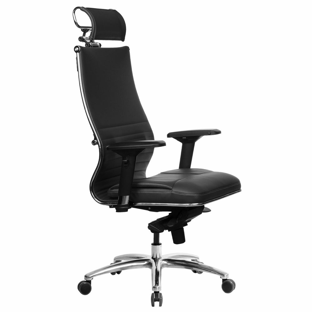 Кресло офисное МЕТТА "SAMURAI" KL-3.05, с подголовником, экокожа