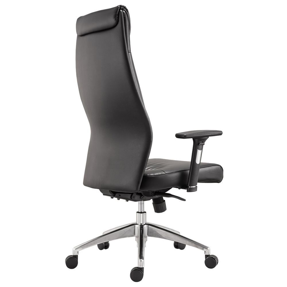 Кресло офисное BRABIX PREMIUM "Blues EX-751", синхромеханизм, алюминий, экокожа, черное