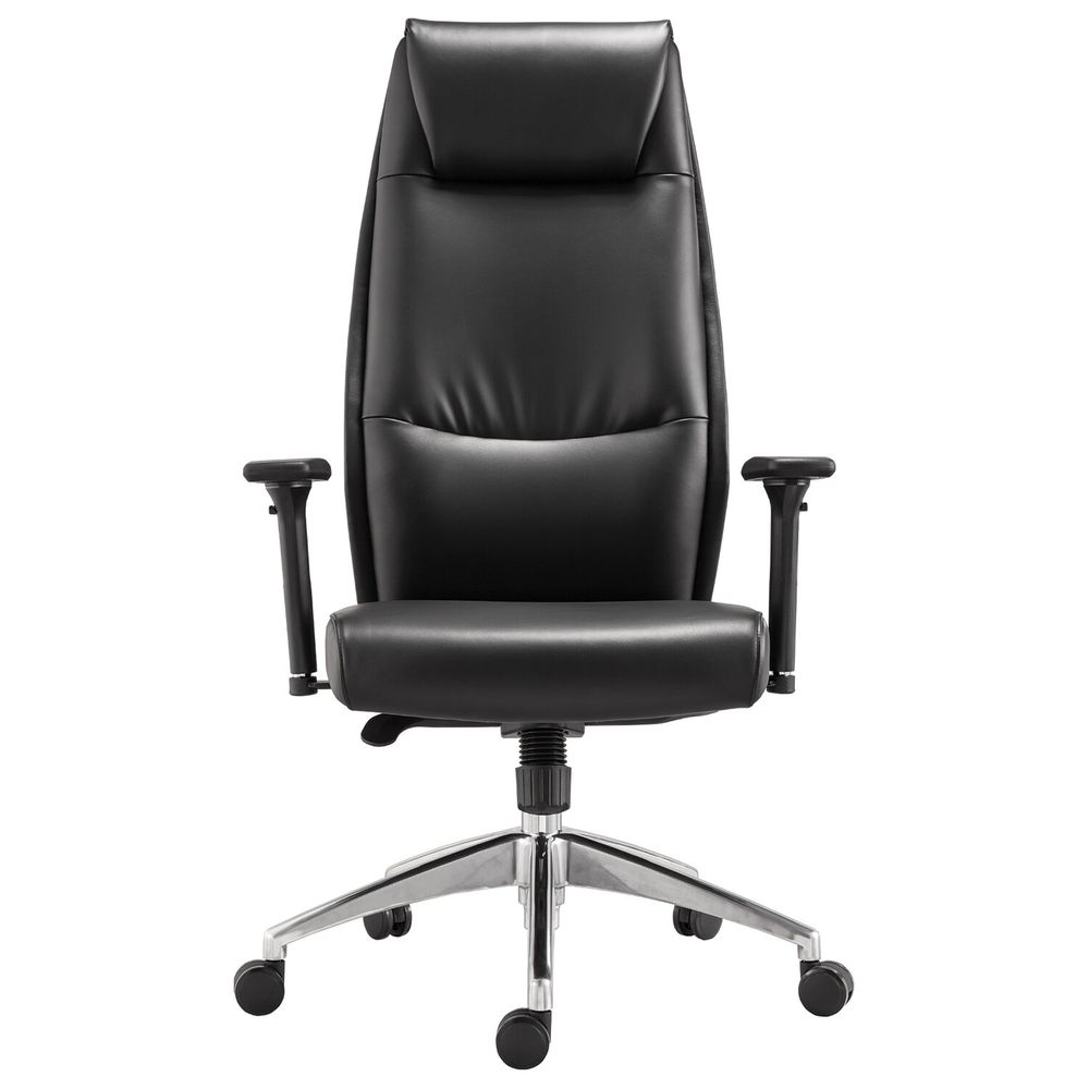 Кресло офисное BRABIX PREMIUM "Blues EX-751", синхромеханизм, алюминий, экокожа, черное