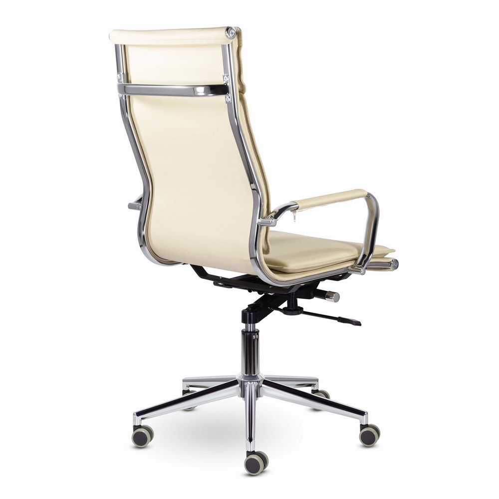 Кресло офисное BRABIX PREMIUM "Kayman EX-532", экокожа, хром, бежевое