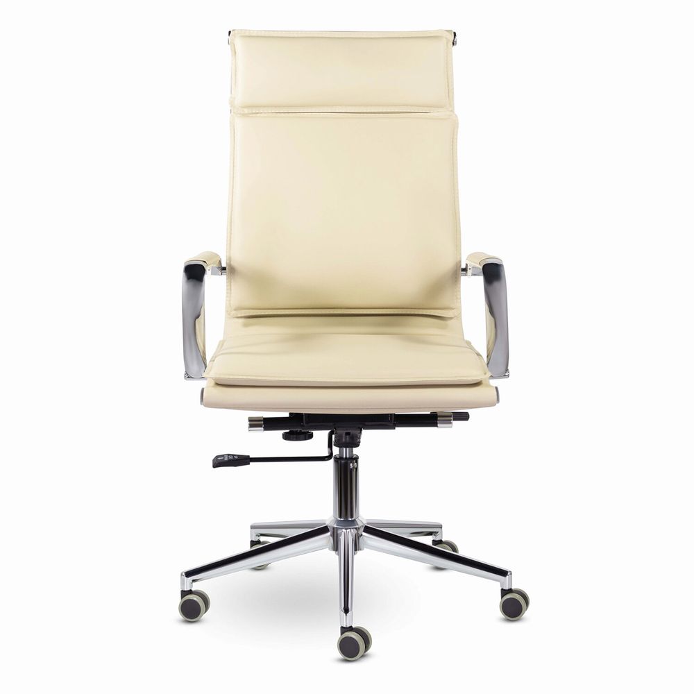 Кресло офисное BRABIX PREMIUM "Kayman EX-532", экокожа, хром, бежевое
