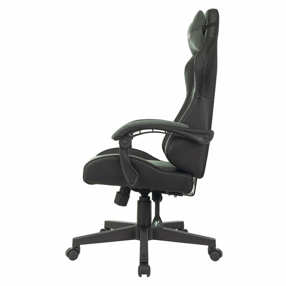 Кресло компьютерное BRABIX "Striker GM-121", синхромеханизм, 2 подушки, экокожа/велюр, черное/серое