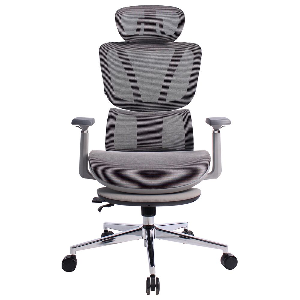 Кресло BRABIX PREMIUM "Evolution ER-700", подножка, слайдер, синхромеханизм, сетка, серое