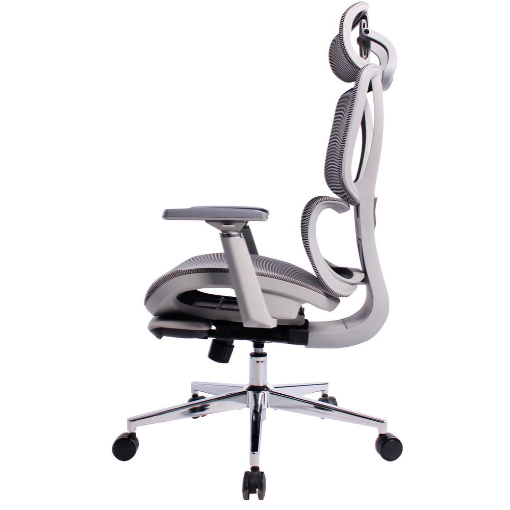 Кресло BRABIX PREMIUM "Evolution ER-700", подножка, слайдер, синхромеханизм, сетка, серое