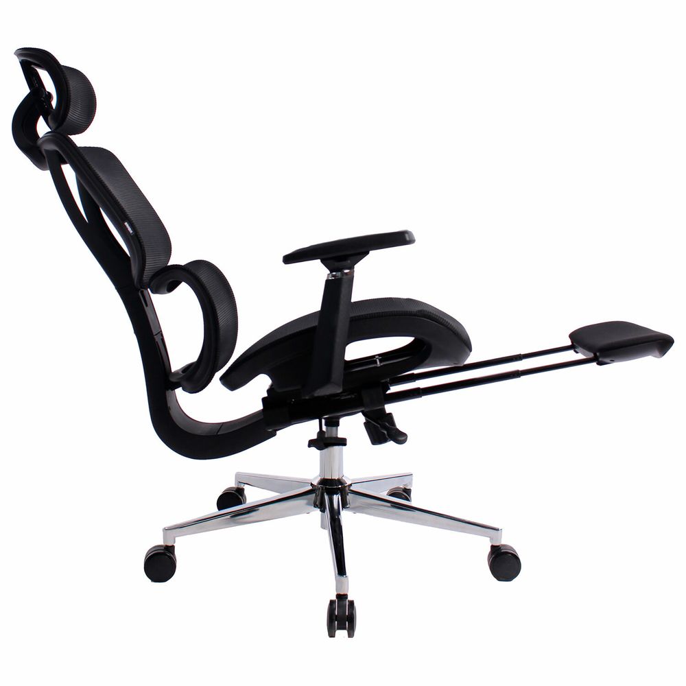 Кресло BRABIX PREMIUM "Evolution ER-700", подножка, слайдер, синхромеханизм, сетка, черное