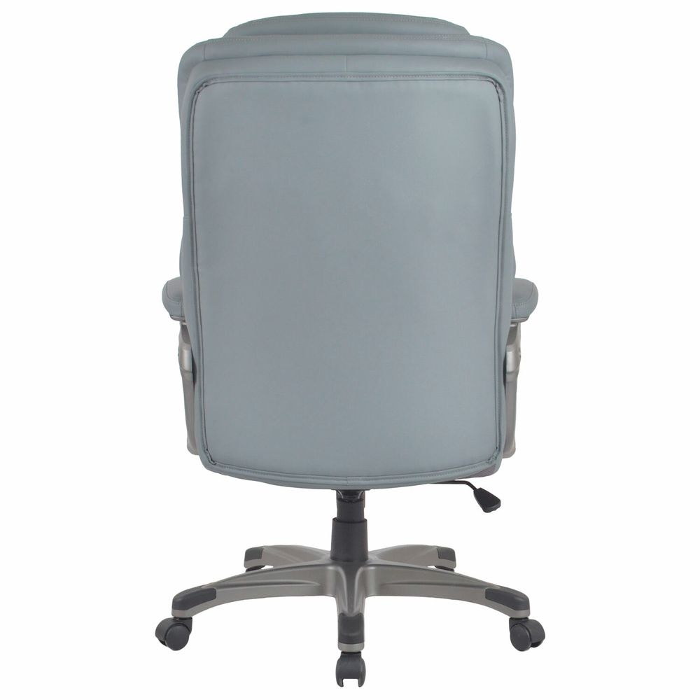 Кресло BRABIX PREMIUM "Regal EX-557", НАГРУЗКА до 150 кг, пружинный блок, экокожа, серое