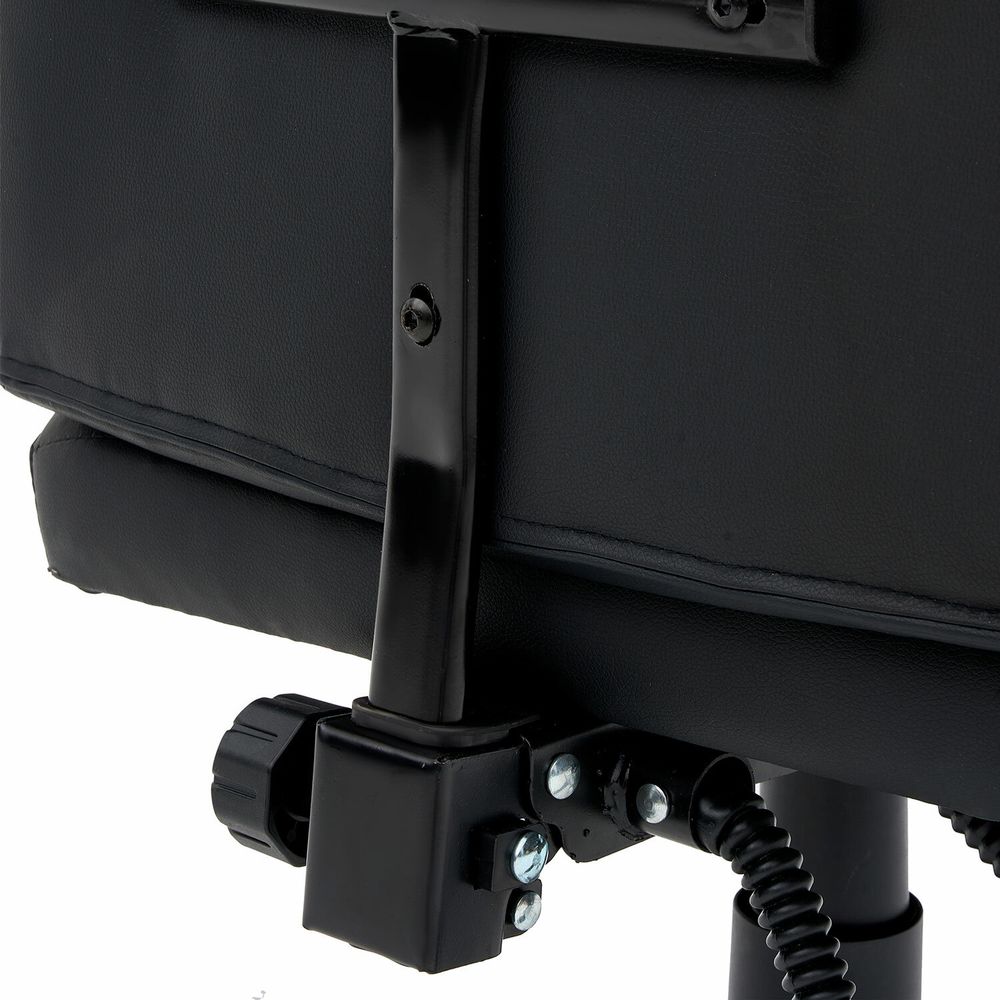 Кресло офисное CROMEX "Chill MS-005", с функцией вибромассажа, подножка, экокожа, черное