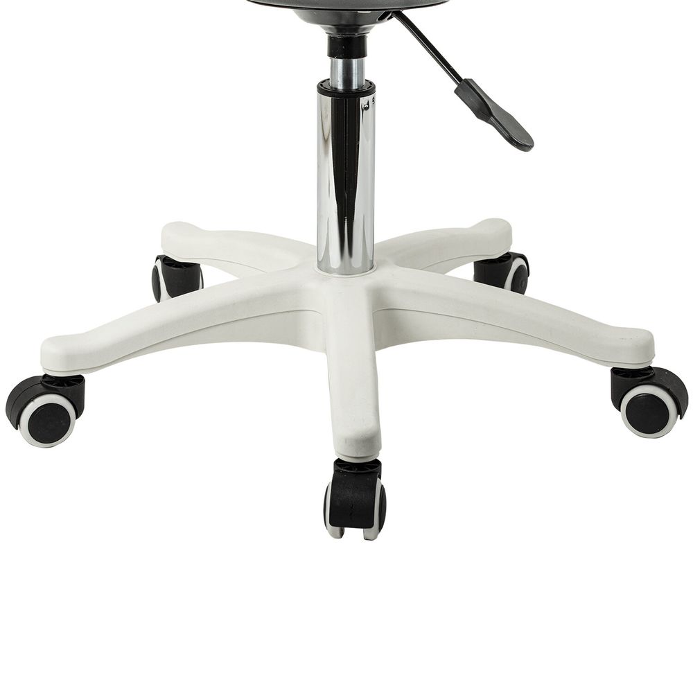 Кресло стул BRABIX "Eames MG-310 PL", пластик белый, экокожа белая