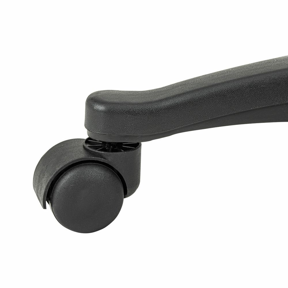 Кресло стул BRABIX "Eames MG-310 PL", пластик черный, экокожа черная