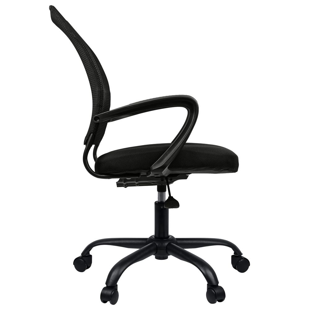 Кресло BRABIX "Cargo MG-391", до 130 кг, пятилучие металлическое, ткань/сетка, черное