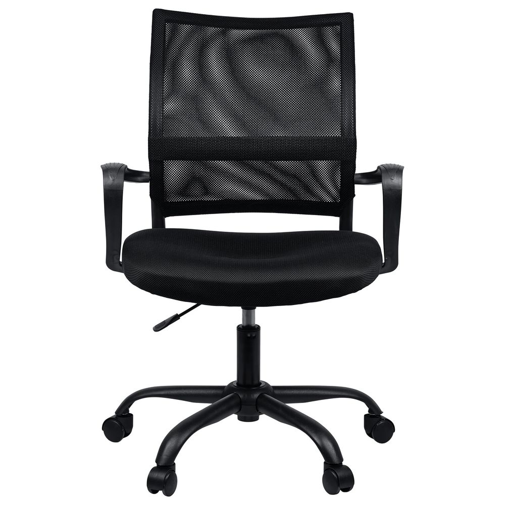 Кресло BRABIX "Cargo MG-391", до 130 кг, пятилучие металлическое, ткань/сетка, черное