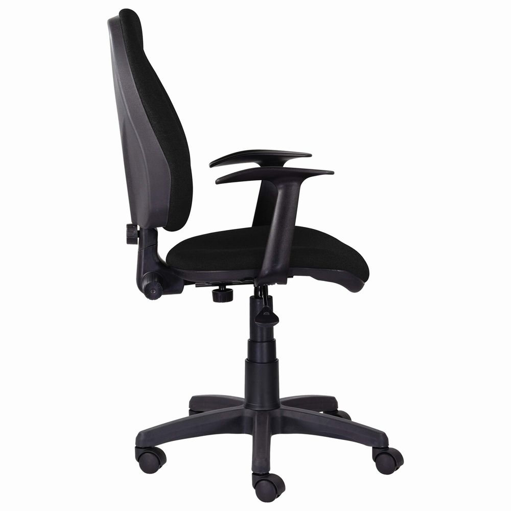 Кресло BRABIX "Comfort MG-321", регулируемая эргономичная спинка, ткань, черное