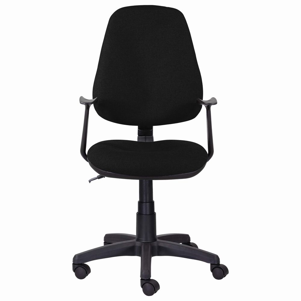 Кресло BRABIX "Comfort MG-321", регулируемая эргономичная спинка, ткань, черное