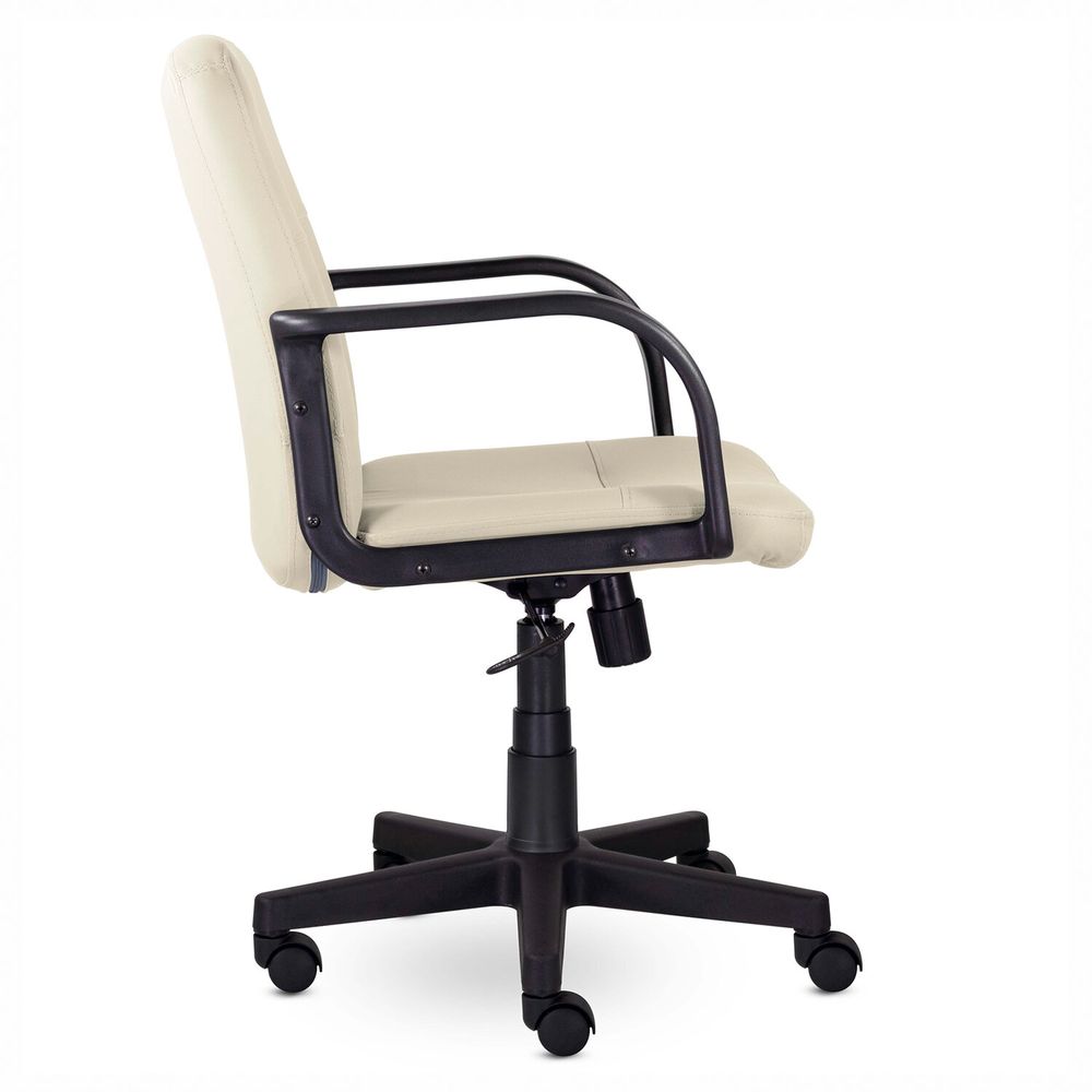 Кресло BRABIX "Top MG-333", с подлокотниками, кожзам, бежевое