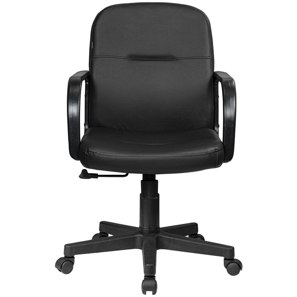 Кресло BRABIX "Top MG-333", с подлокотниками, кожзам, черное