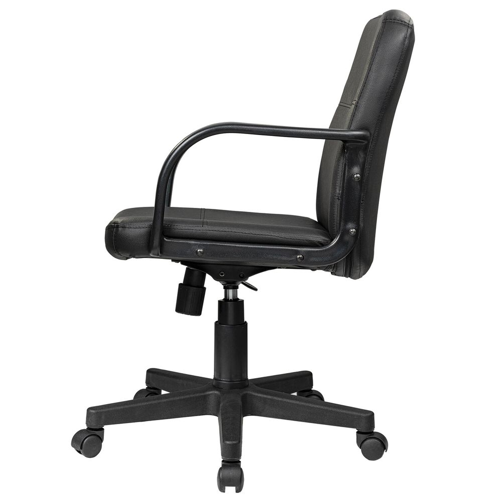 Кресло BRABIX "Top MG-333", с подлокотниками, кожзам, черное