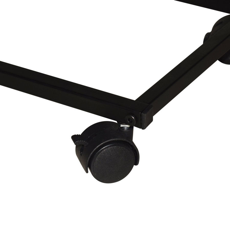 Стол журнальный BRABIX "LOFT CT-001", 450х250х680 мм, на колёсах, металлический каркас, цвет дуб антик