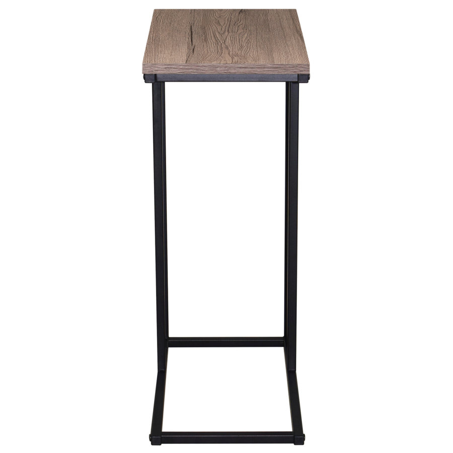 Стол журнальный на металлокаркасе BRABIX "LOFT CT-002", 450х250х630 мм, цвет морёный дуб