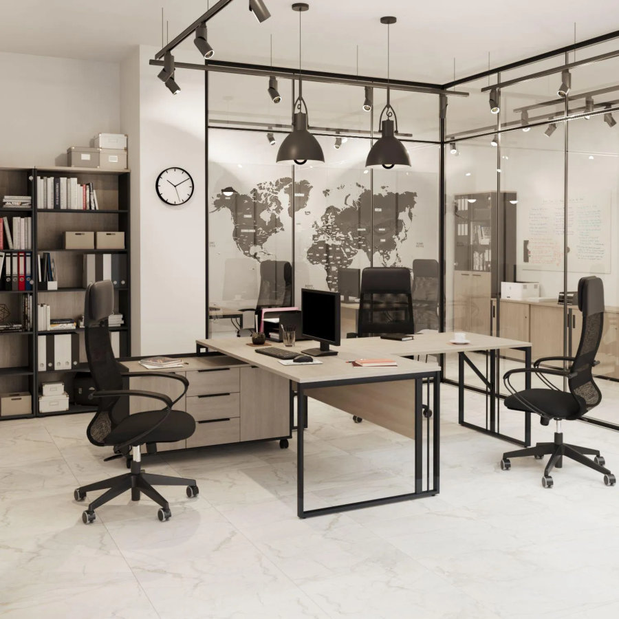 Двери низкие К-Loft (2шт.) 764х1022 дуб скандинавский