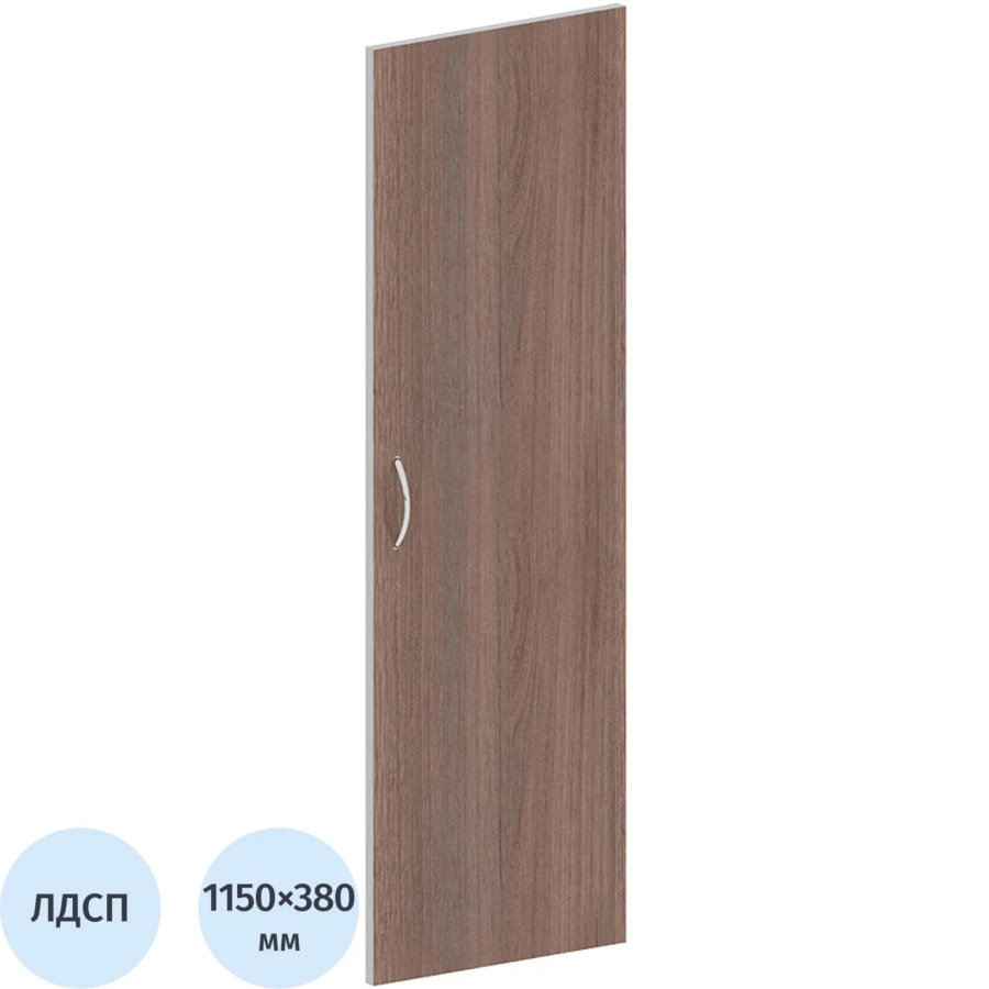 Дверь Easy ЛДСП (1шт.) темный дуб/серый, высота 1150 мм