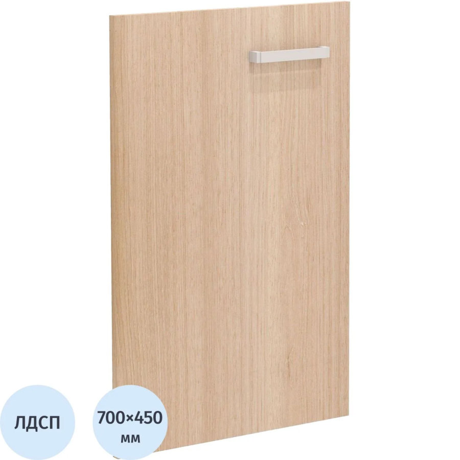 Дверь Grand низкая ЛДСП 45x1,6x70 дуб Шамони светлый