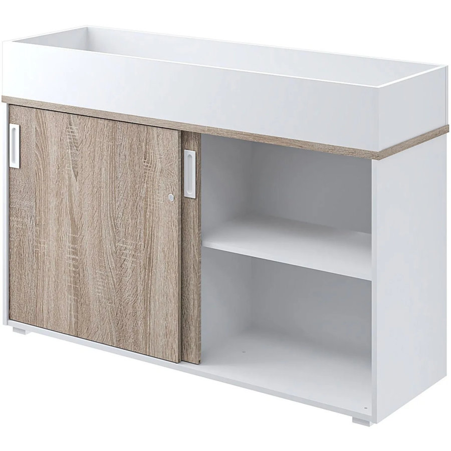 Топ ящик кашпо для тумбы Комус Мебель K-Loft 1370х416х752 белый